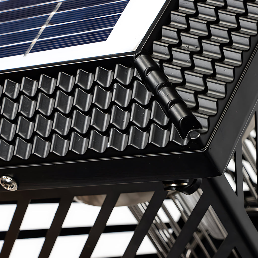 Stylish Black Stainless Steel Solar Landscape Spotlight for Outdoor Use