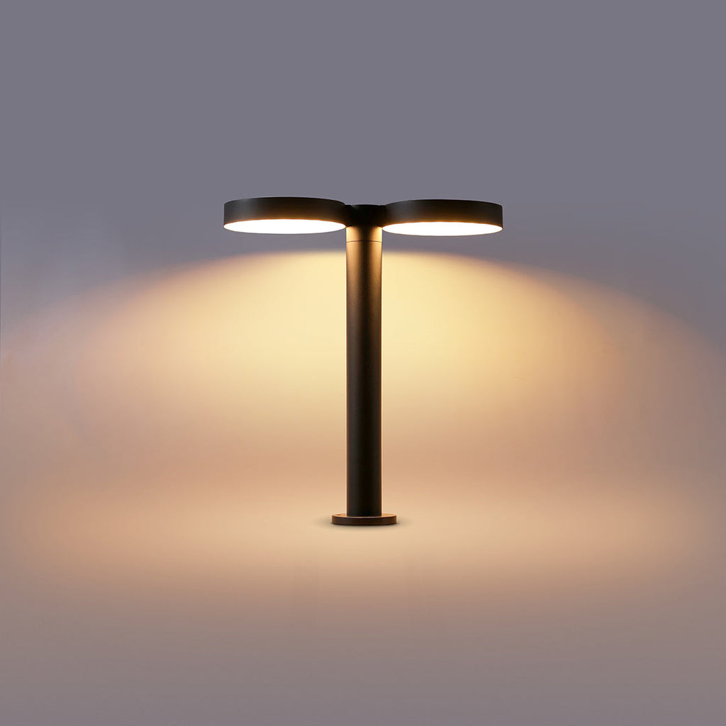 Sleek Black Waterproof Solar Path Lights for Outdoor Landscape Decor