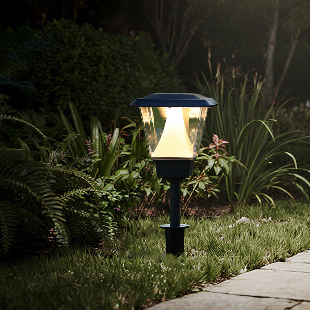Modern Minimalist White LED Outdoor Lawn Lights for Garden Pathways
