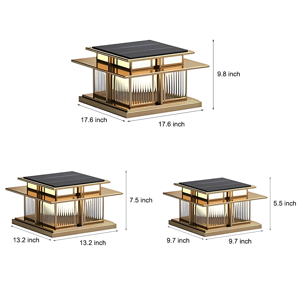 Waterproof Modern LED Porch Pillar Lights - Outdoor Decorative Fixtures