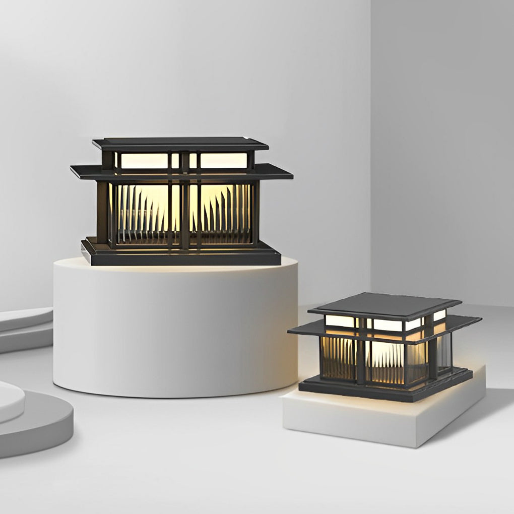 Waterproof Modern LED Porch Pillar Lights - Outdoor Decorative Fixtures