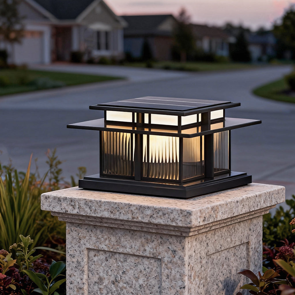 Waterproof Modern LED Porch Pillar Lights - Outdoor Decorative Fixtures