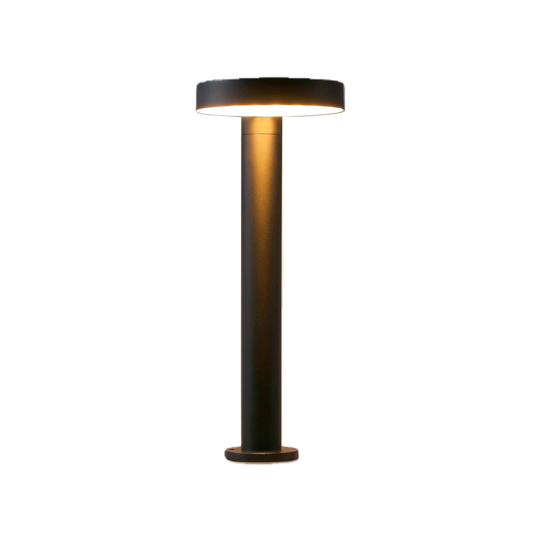 Sleek Black Waterproof Solar Path Lights for Outdoor Landscape Decor