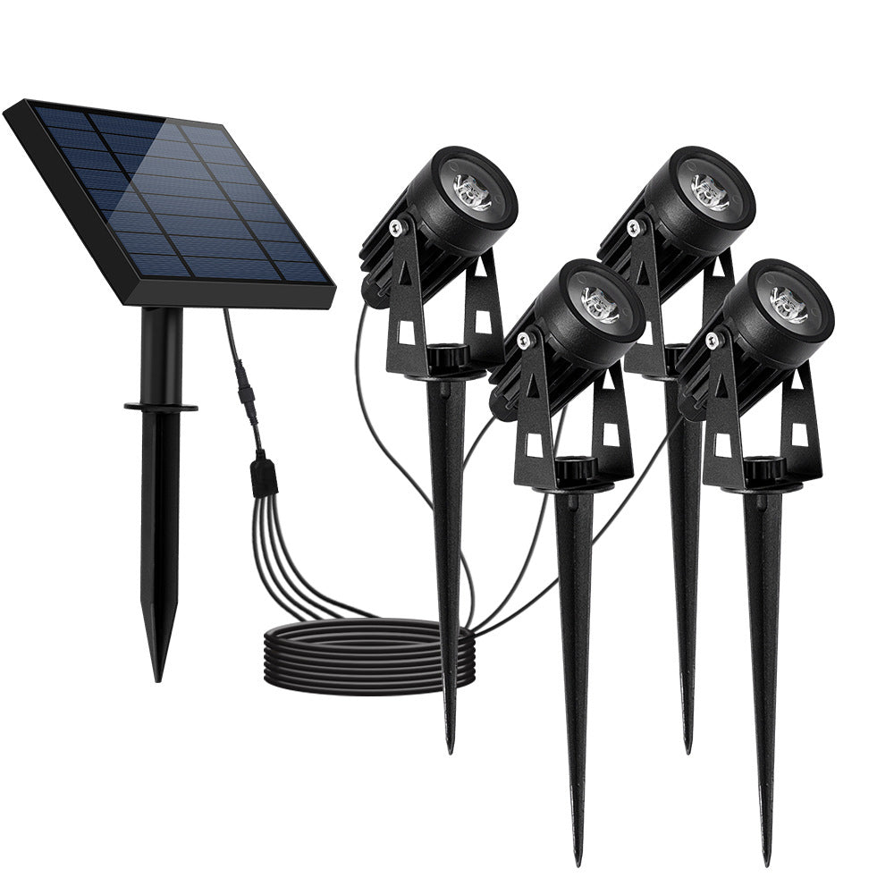 Adjustable Solar-Powered Landscape Spotlight for Outdoor Garden Decor