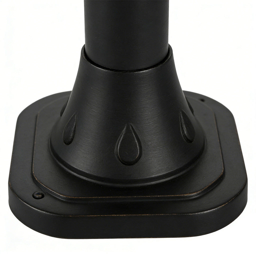 Modern Black Solar Powered LED Landscape Lights for Outdoor Gardens