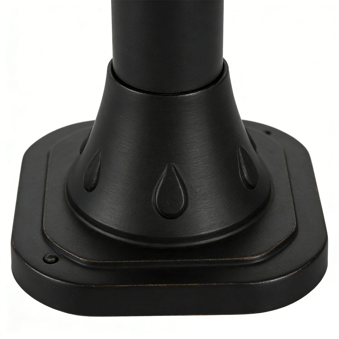 Modern Black Solar Powered LED Landscape Lights for Outdoor Gardens