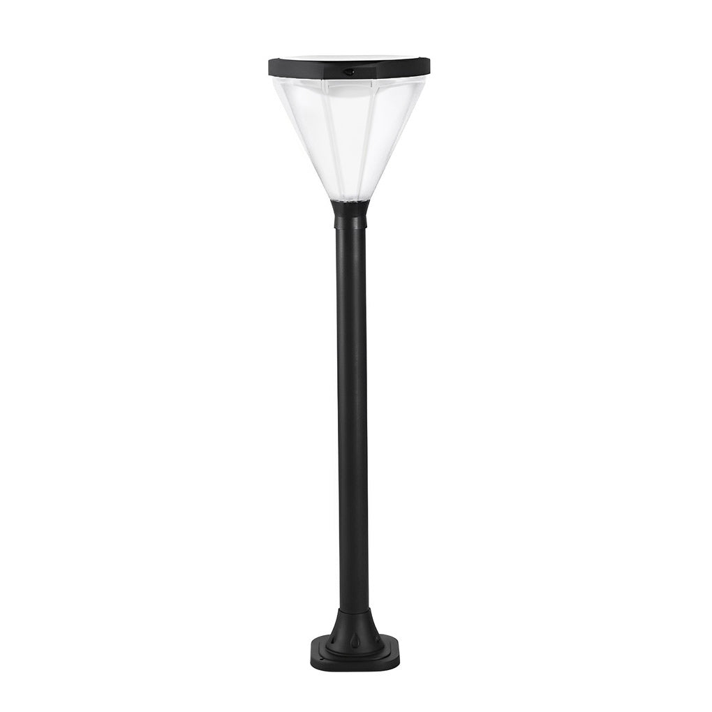 Modern Black Solar Powered LED Landscape Lights for Outdoor Gardens
