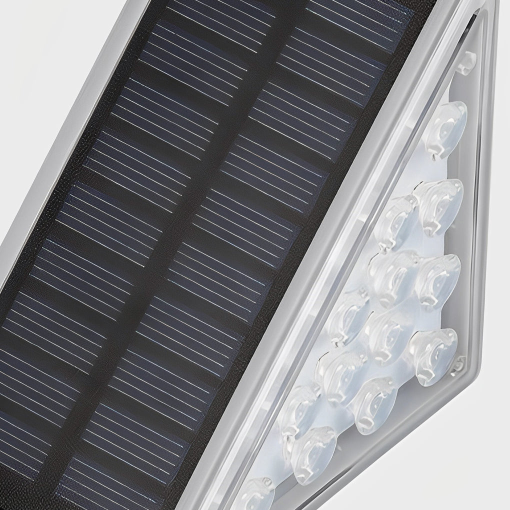 Modern Waterproof Solar-Powered Triangle Step Lights for Outdoor Gardens
