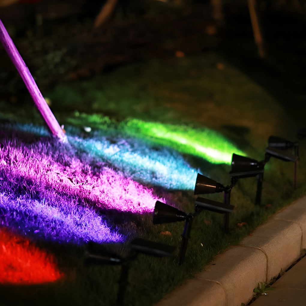Waterproof Modern Solar-Powered Garden Spotlights for Outdoor Landscape