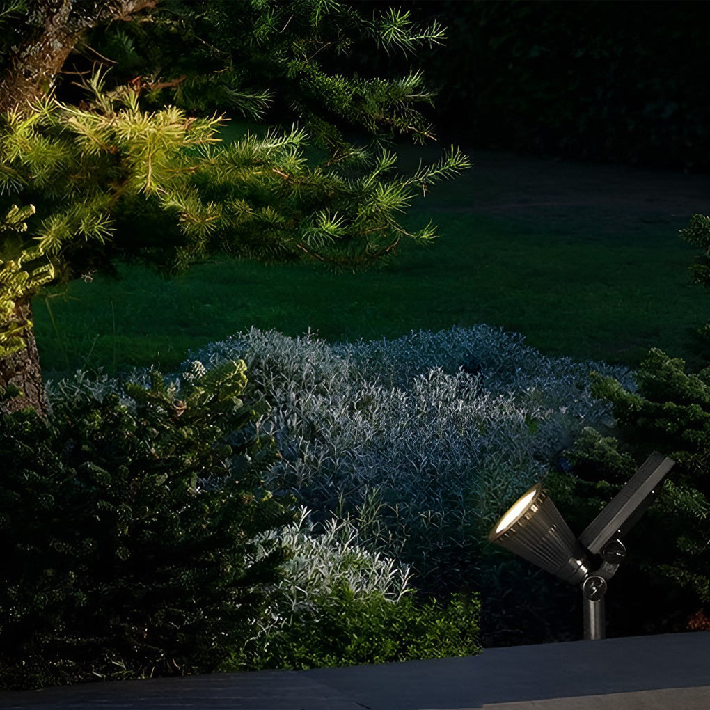 Waterproof Modern Solar Powered LED Spotlights for Garden Pathway Lighting