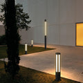 Modern White Cylindrical LED Bollard Lights for Outdoor Landscape Design
