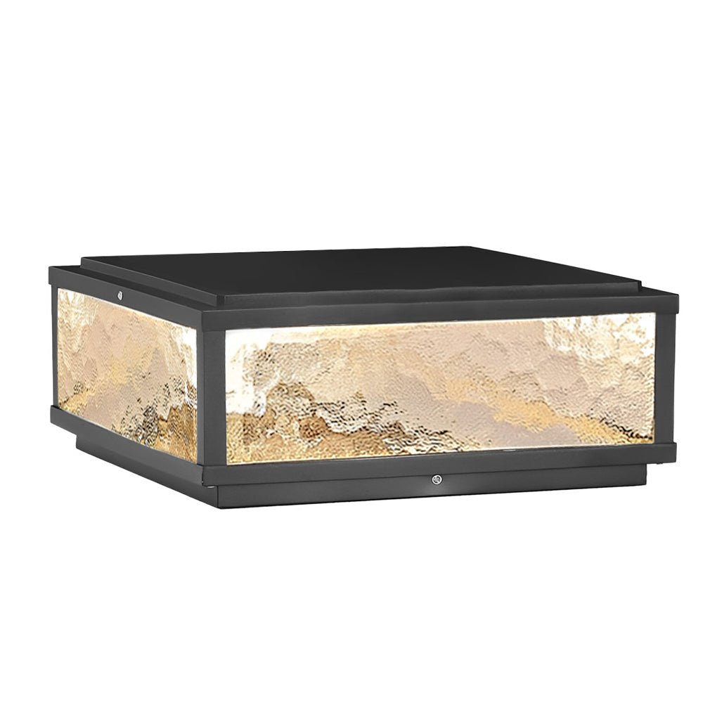 Modern Square LED Waterproof Outdoor Pillar Light for Patios & Gardens