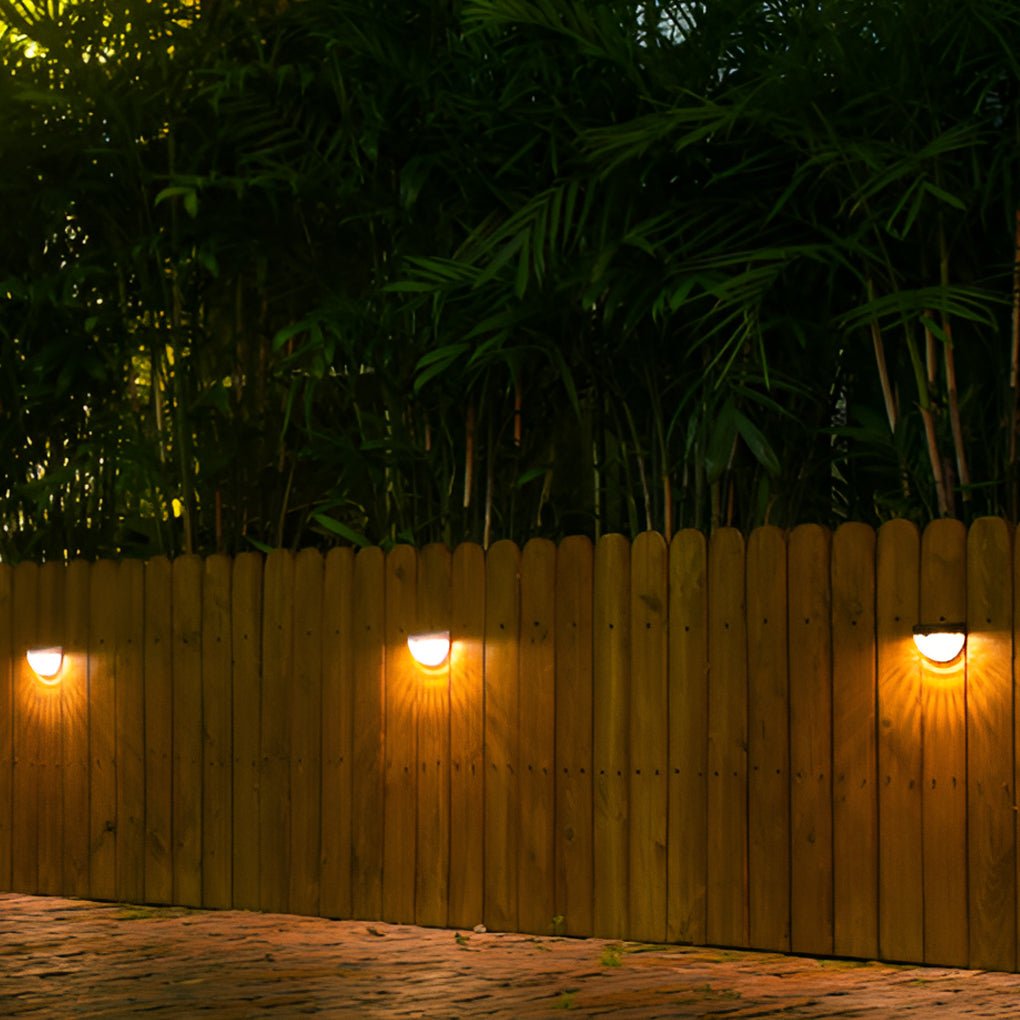 Modern Waterproof Solar LED Wall Lights for Outdoor Garden Fencing