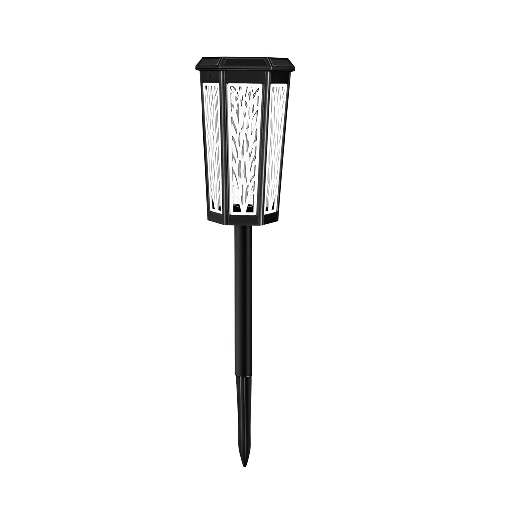 Elegant Solar-Powered Stake Light with Decorative Patterns for Pathways