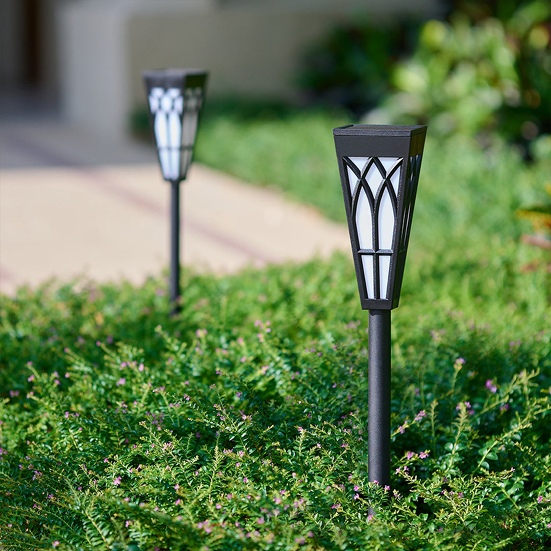 Elegant Waterproof Solar LED Light Post for Outdoor Garden Pathways