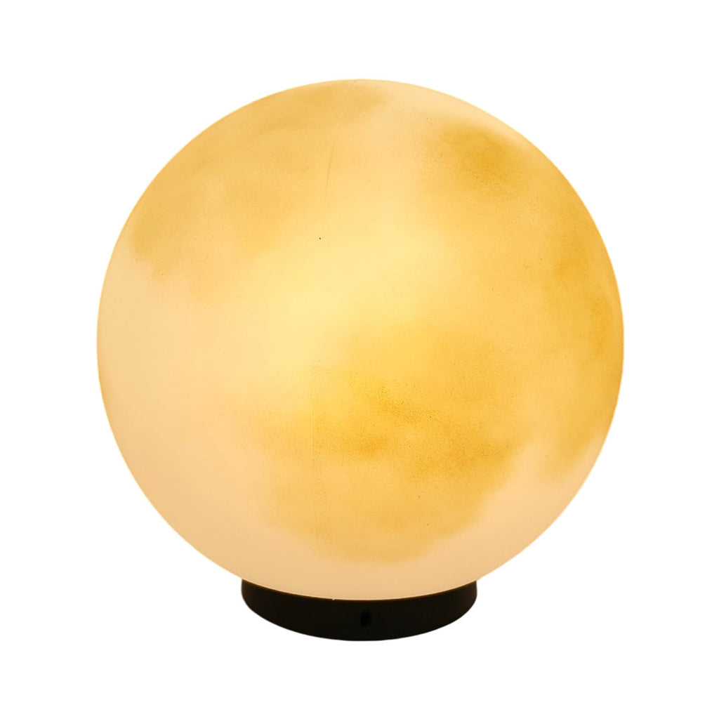 Modern Waterproof LED Moon Pillar Resin Lamp for Outdoor Garden Decor