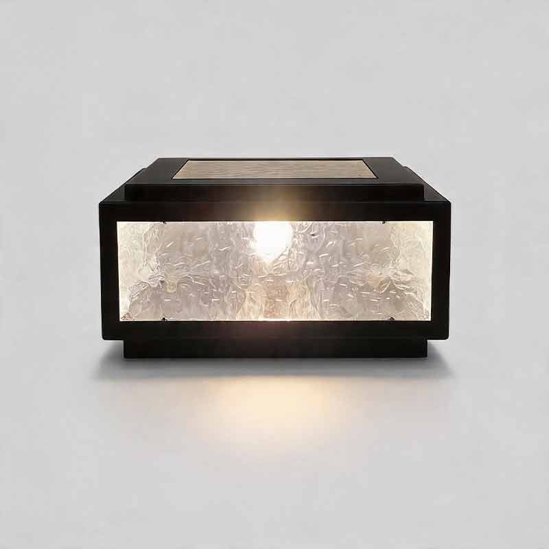 Modern Square LED Waterproof Outdoor Pillar Light for Patios & Gardens