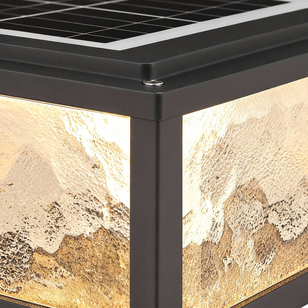 Modern Square LED Waterproof Outdoor Pillar Light for Patios & Gardens