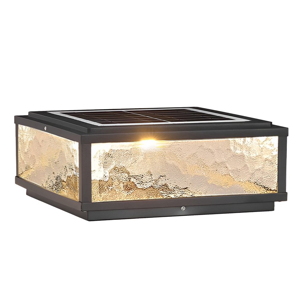 Modern Square LED Waterproof Outdoor Pillar Light for Patios & Gardens