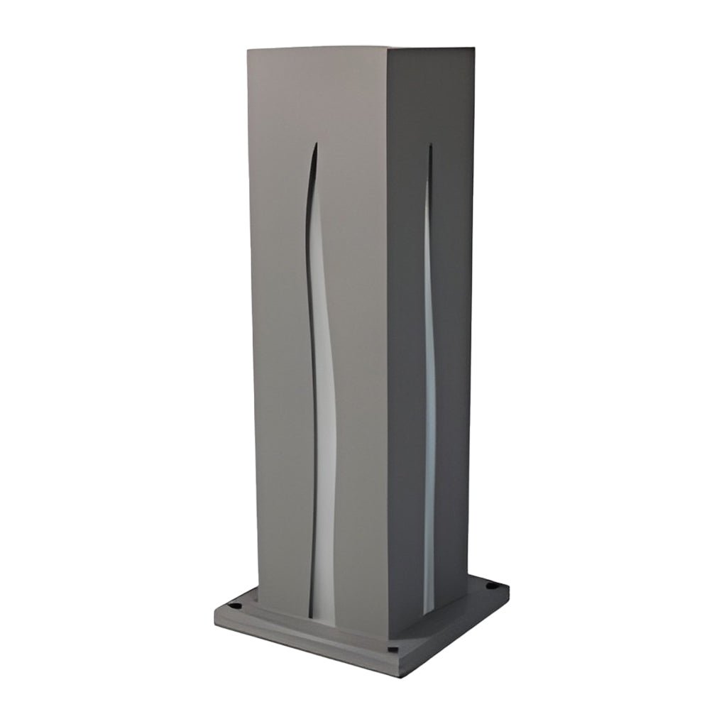 Sleek Black Rectangular LED Garden Pathway Lights for Outdoor Spaces