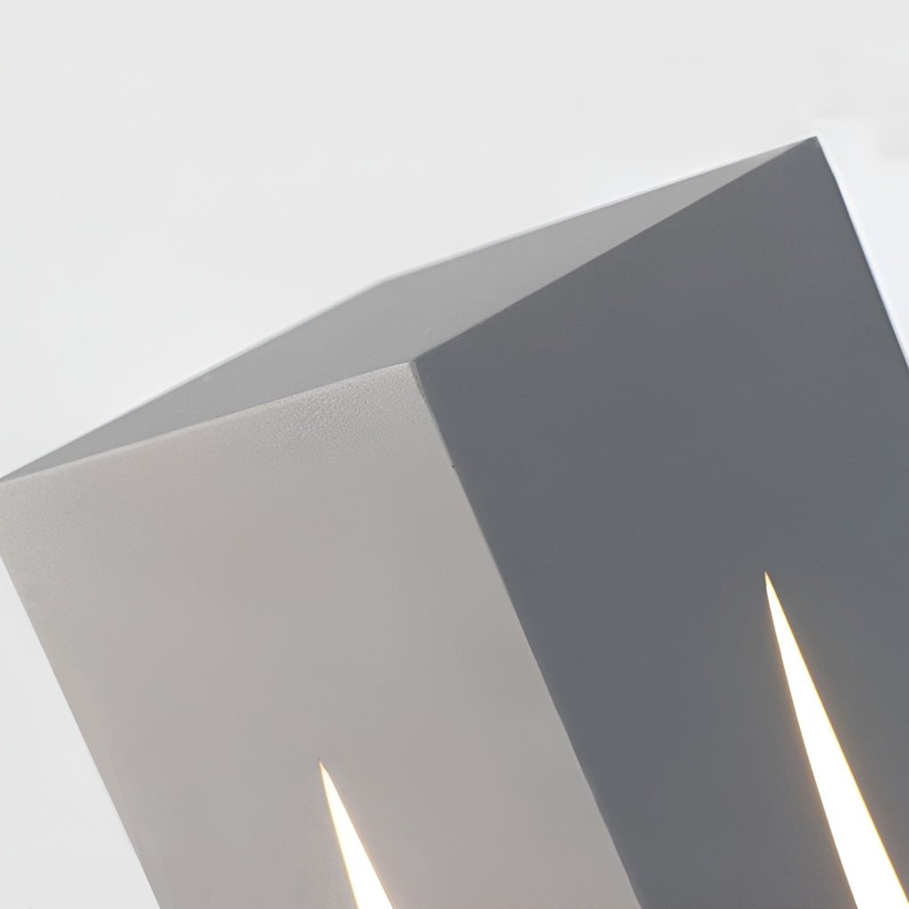 Sleek Black Rectangular LED Garden Pathway Lights for Outdoor Spaces
