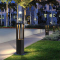 Contemporary Square Stainless Steel LED Outdoor Lawn Landscape Light