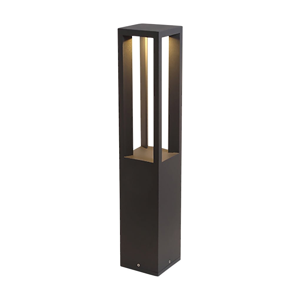 Contemporary Square Stainless Steel LED Outdoor Lawn Landscape Light