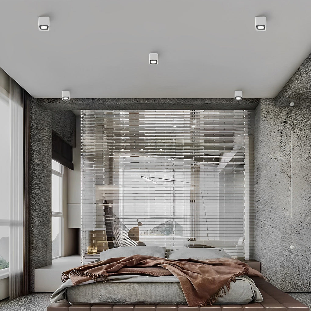 Square Surface Mounted LED Ceiling Light Fixture for Modern Interiors