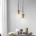 Terrazzo LED Chandelier Spotlight in Elongated Cylindrical Design for Modern Spaces