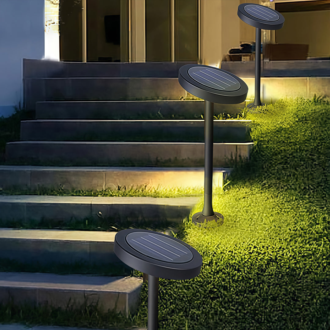 Modern Waterproof LED Path Lights in Black for Outdoor Landscape Design