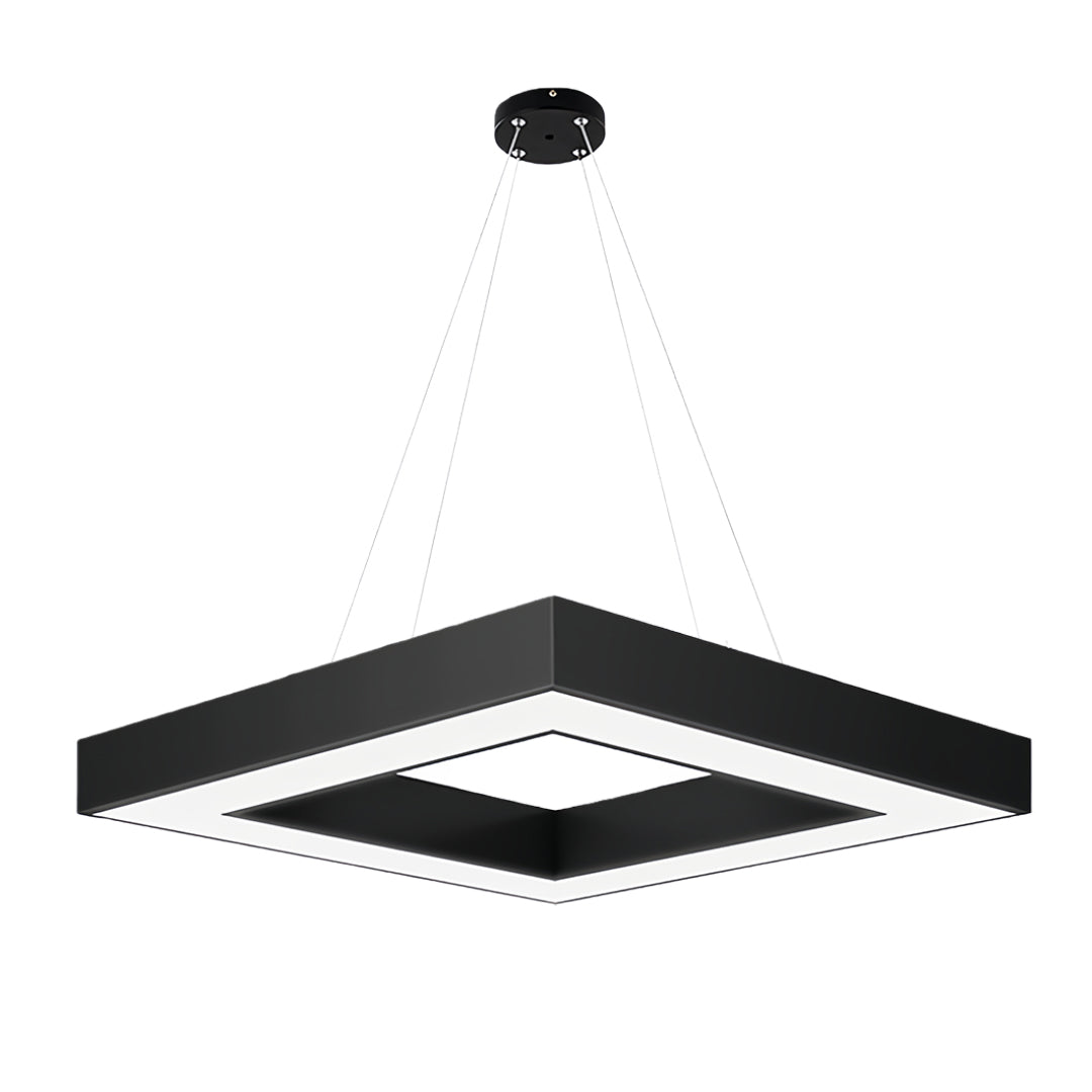 Modern Black Multi-Diamond LED Chandelier Light for Living Room Dining