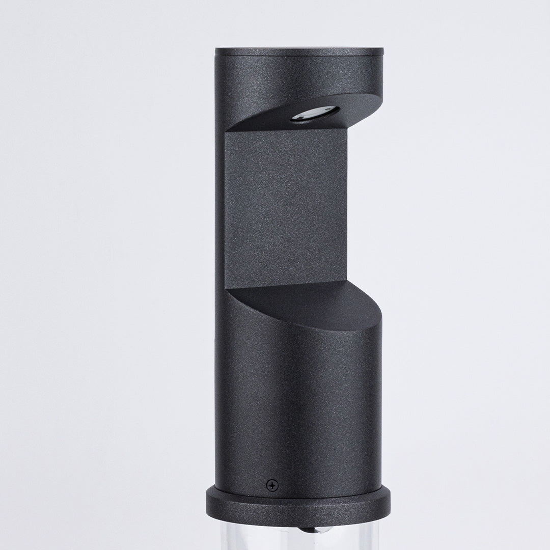 Minimalist Black Metal Outdoor Bollard Light for Pathway & Garden
