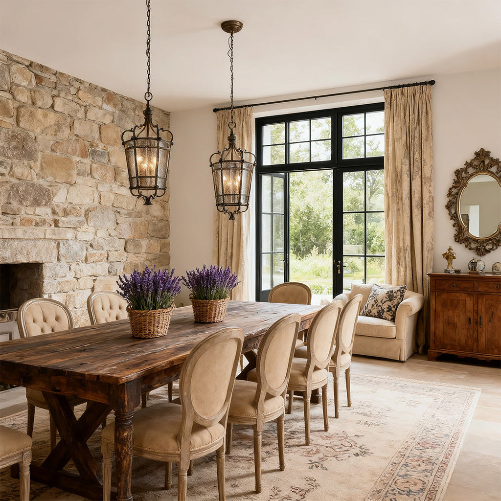 Antique Bronze Italian Pendant Light Fixture for Elegant Dining Spaces