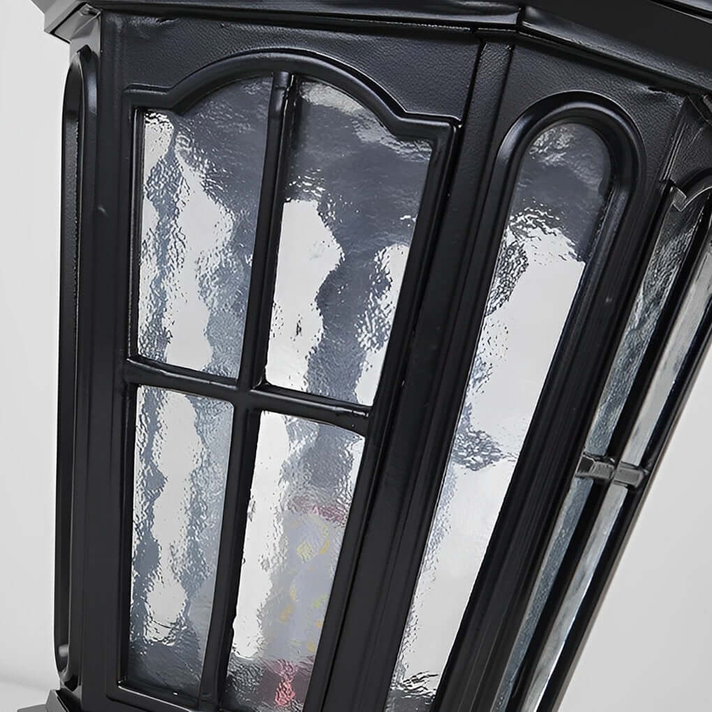 Vintage Stone LED Pillar Light Fixture for Outdoor Pavilion Spaces