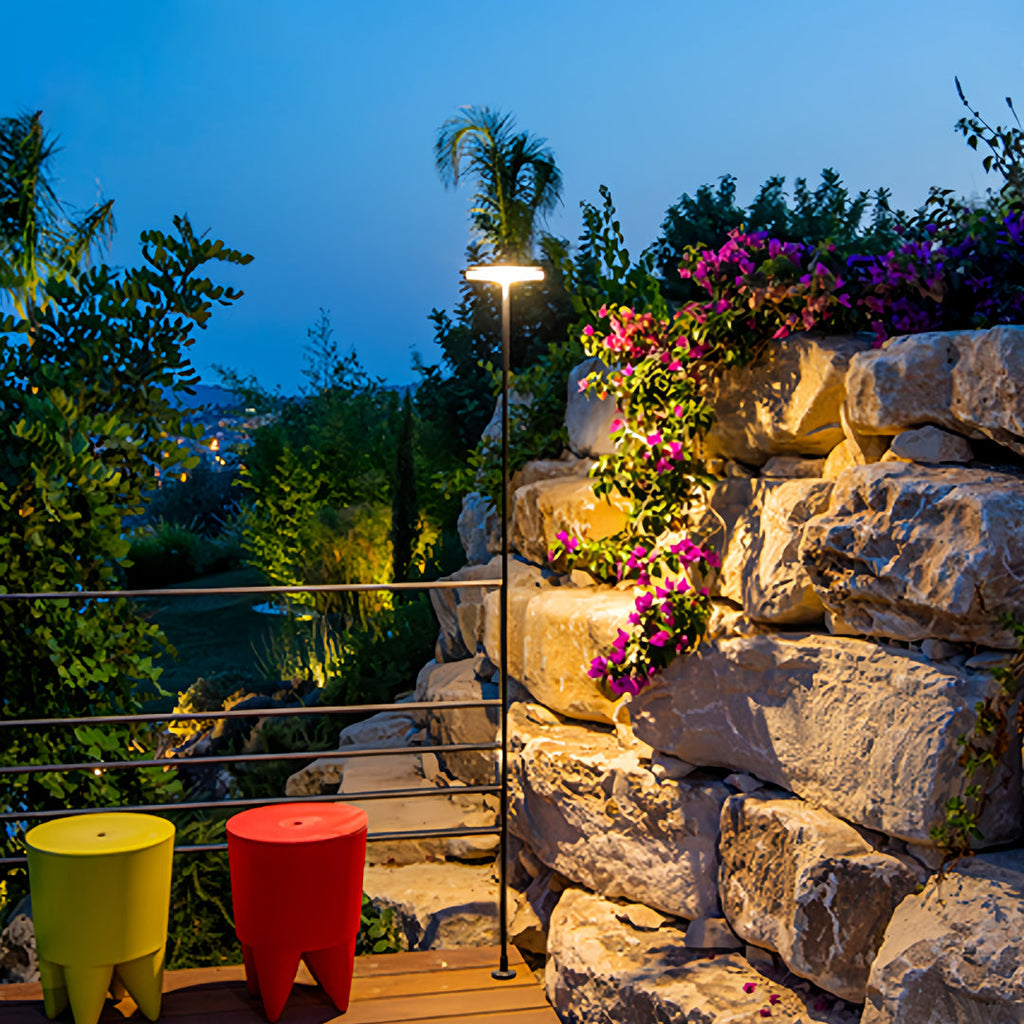 Sleek Black Waterproof LED Pathway Light for Outdoor Landscape Use