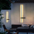 Black Waterproof Linear LED Wall Light Fixture for Modern Decor
