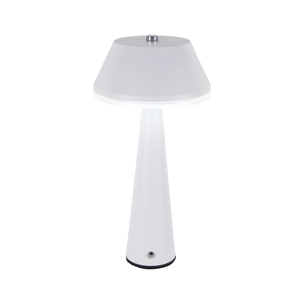 Modern Portable Cordless Rechargeable Table Lamp in Sleek Black Design