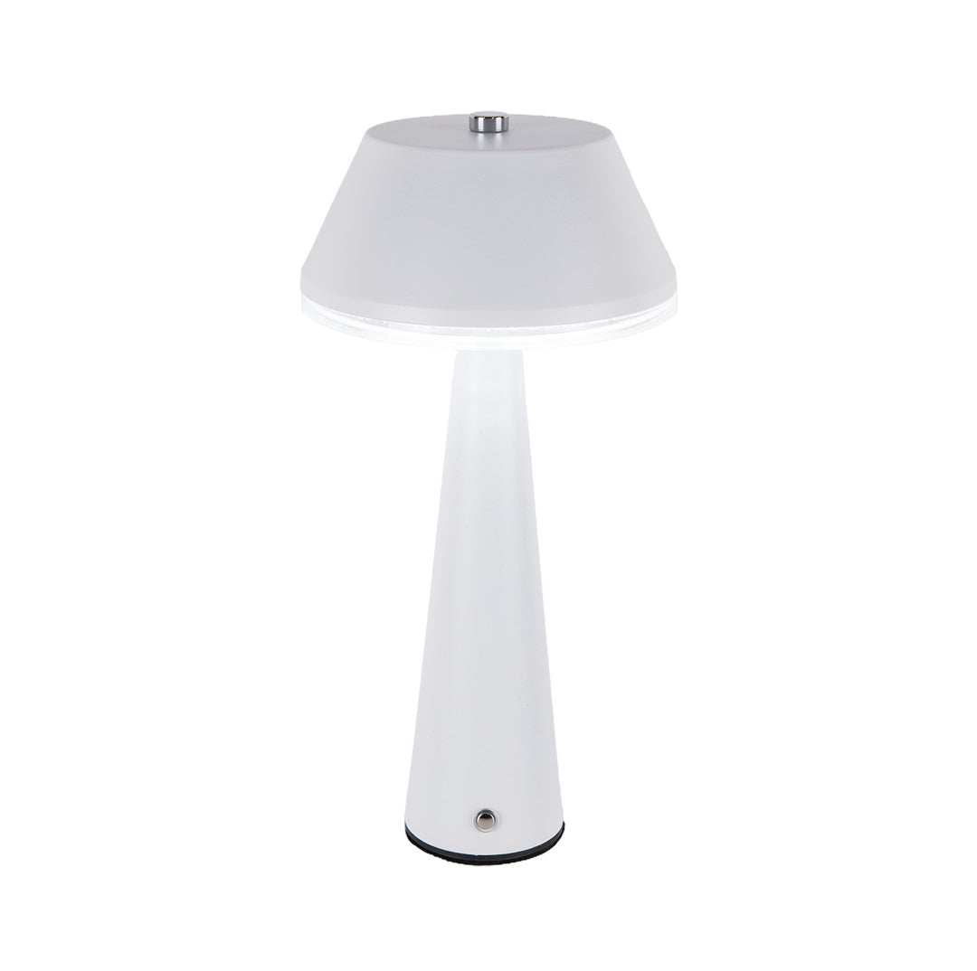 Modern Portable Cordless Rechargeable Table Lamp in Sleek Black Design