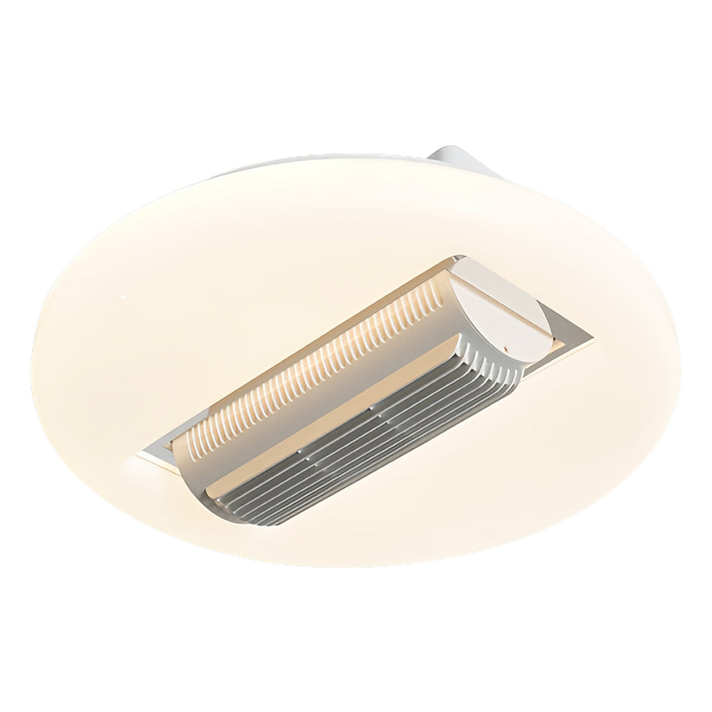 Stylish Bladeless LED Ceiling Fan in White for Modern Living Spaces