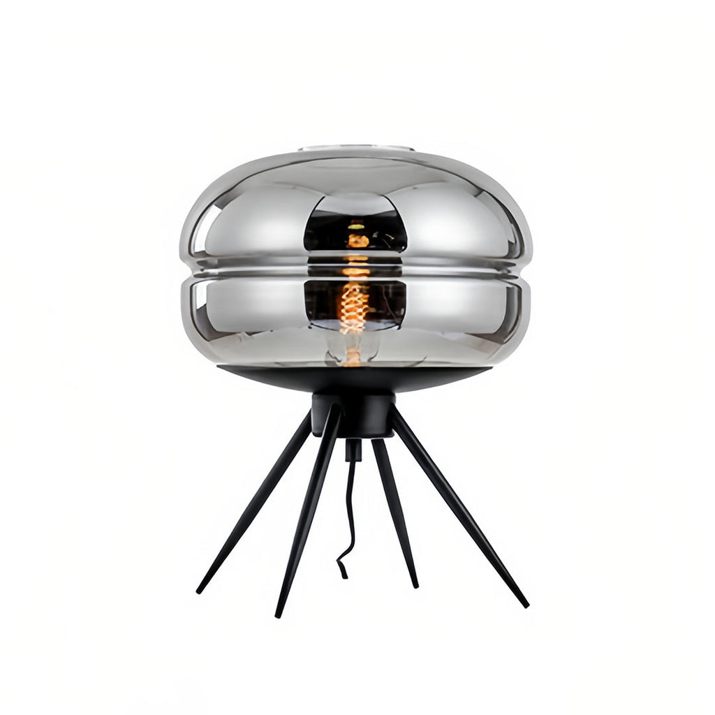 Modern Nordic Glass Accent Table Lamp with Four Legs for Living Room