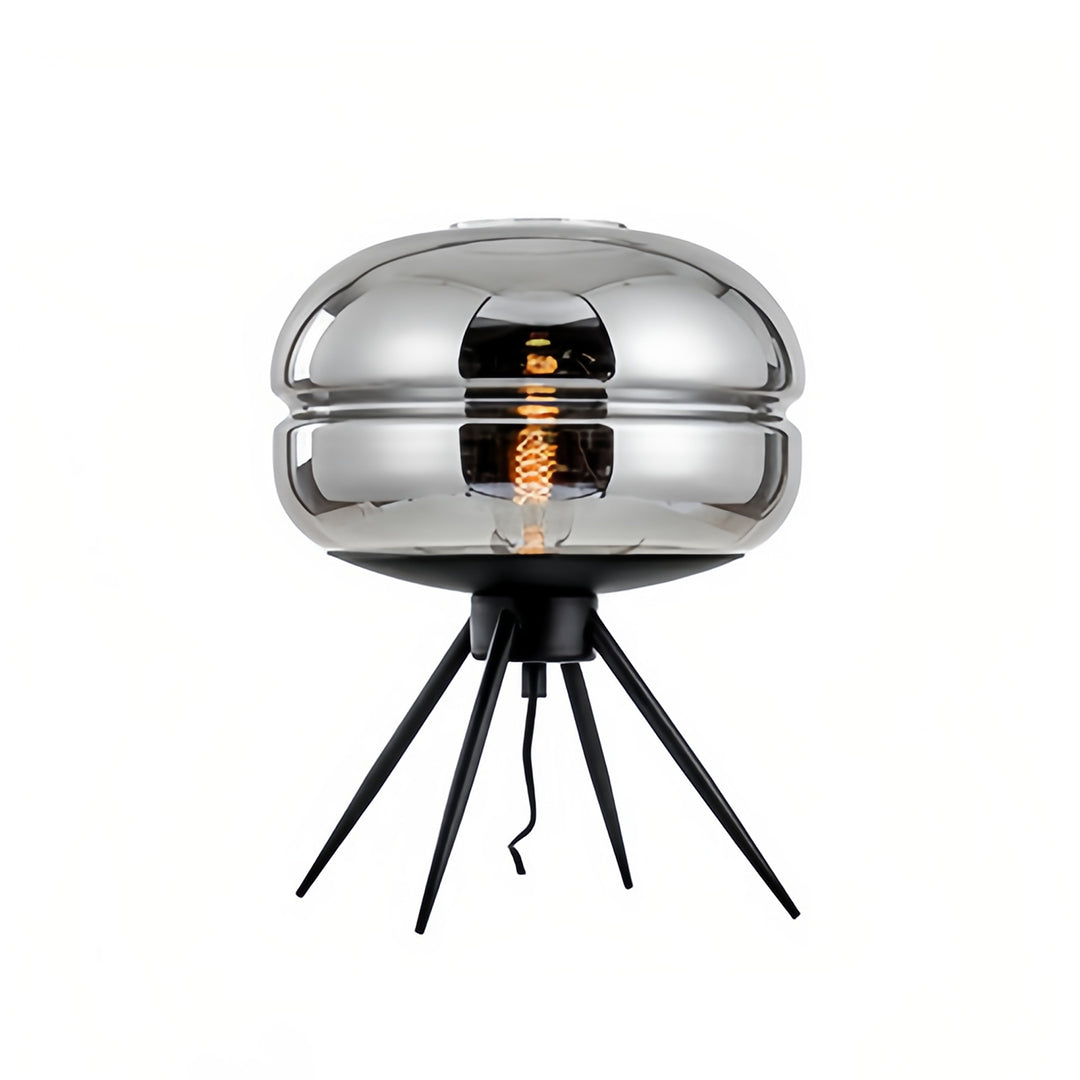 Modern Nordic Glass Accent Table Lamp with Four Legs for Living Room