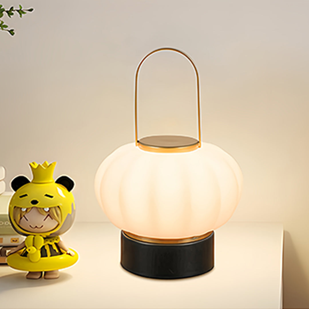 Nordic Style LED Lantern Table Lamp in Warm White for Cozy Living Rooms