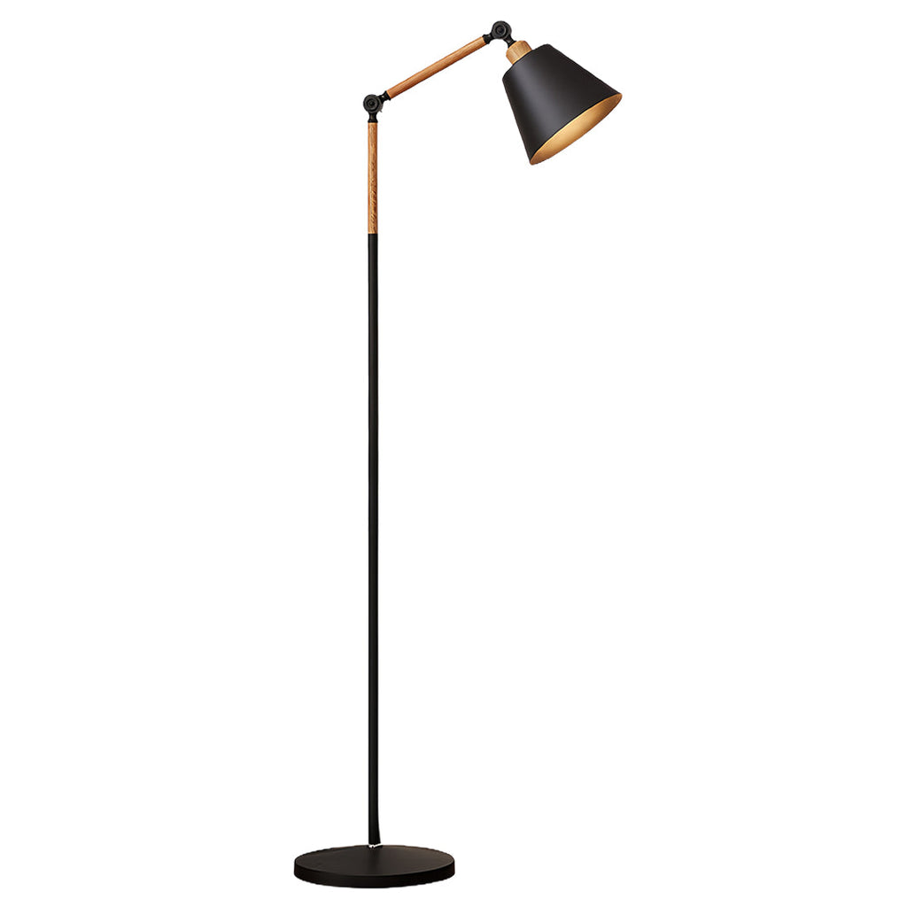 Contemporary Adjustable Metallic Floor Lamp for Living Room Bedroom