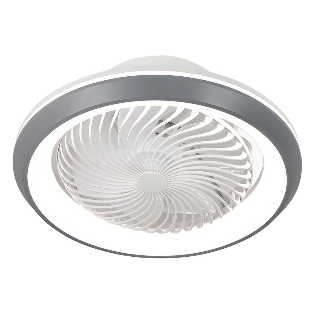 Sleek Modern White LED Ceiling Fan with Remote & Dimmable Lights for Living Room