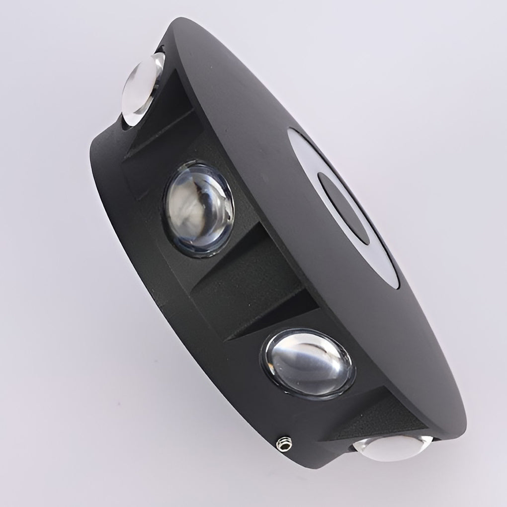 Round Waterproof Sunflower LED Wall Light for Modern Indoor Decor