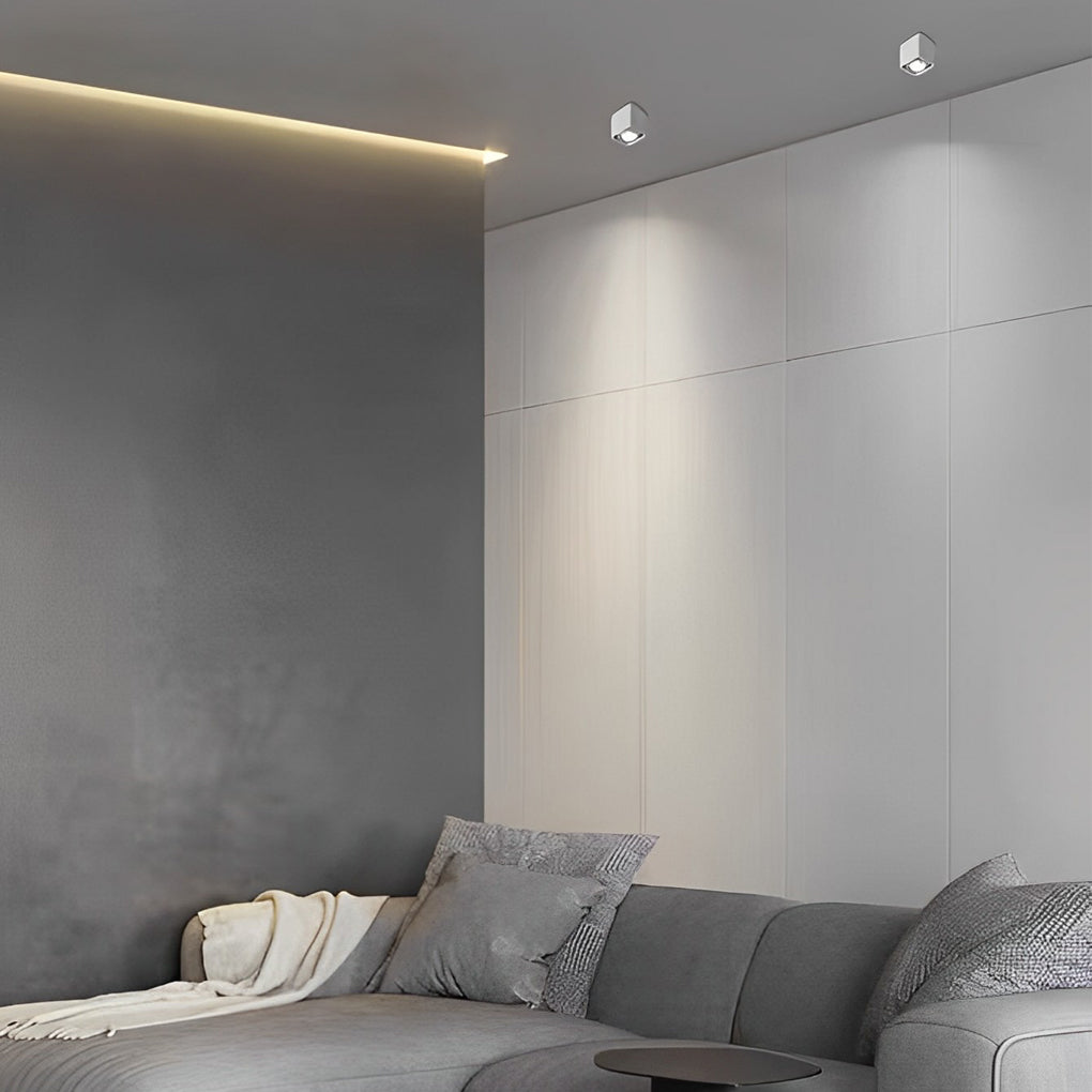Square Surface Mounted LED Ceiling Light Fixture for Modern Interiors