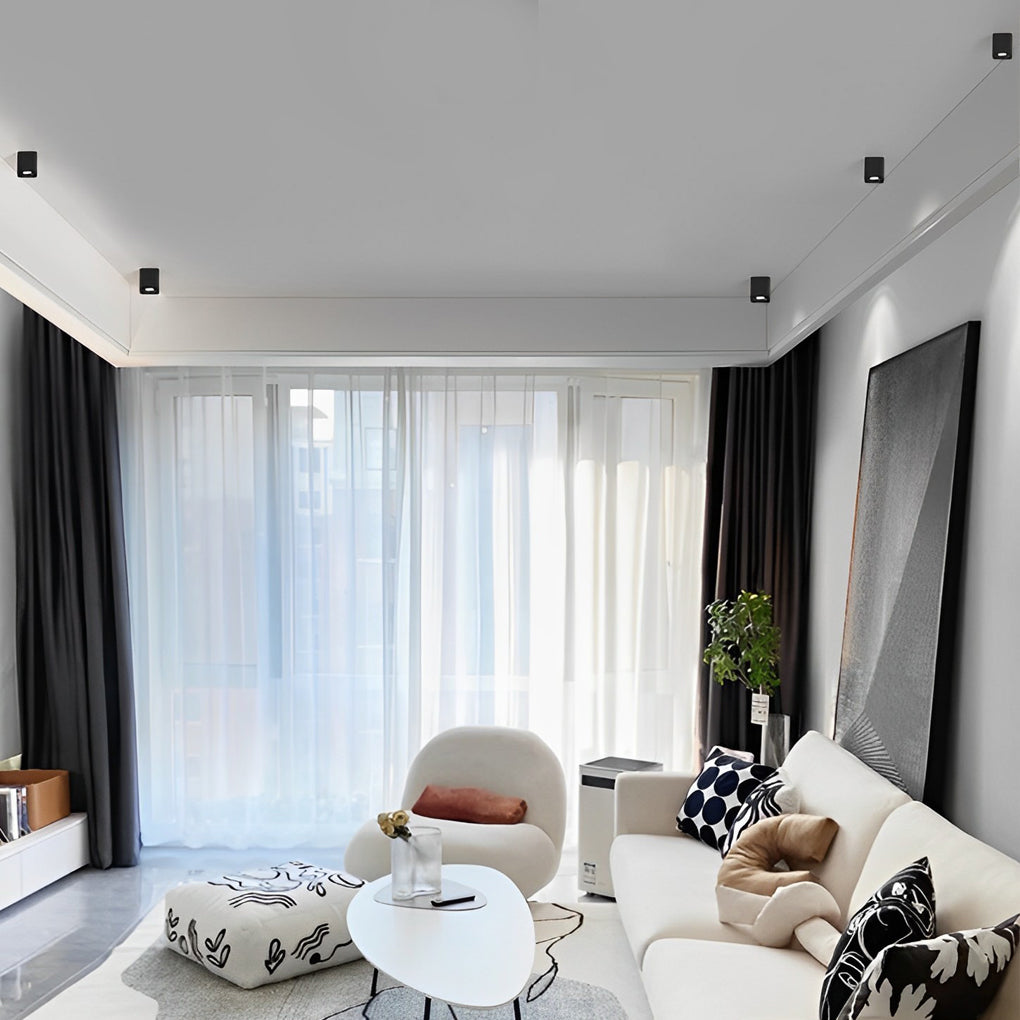 Square Surface Mounted LED Ceiling Light Fixture for Modern Interiors