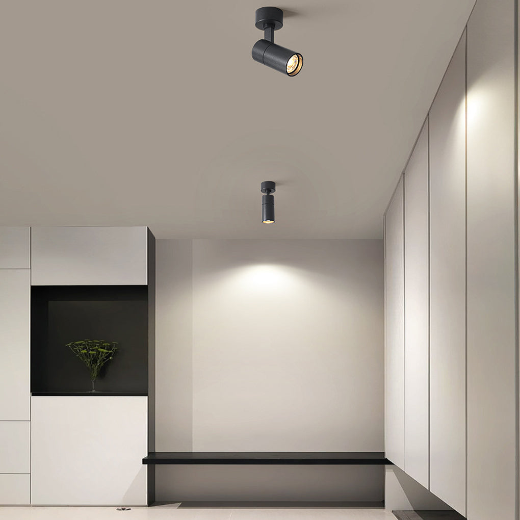 Modern White Adjustable Surface-Mounted Spot Light for Living Room
