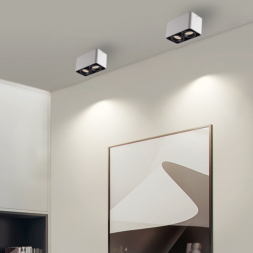 Square Surface Mounted LED Ceiling Light Fixture for Modern Interiors