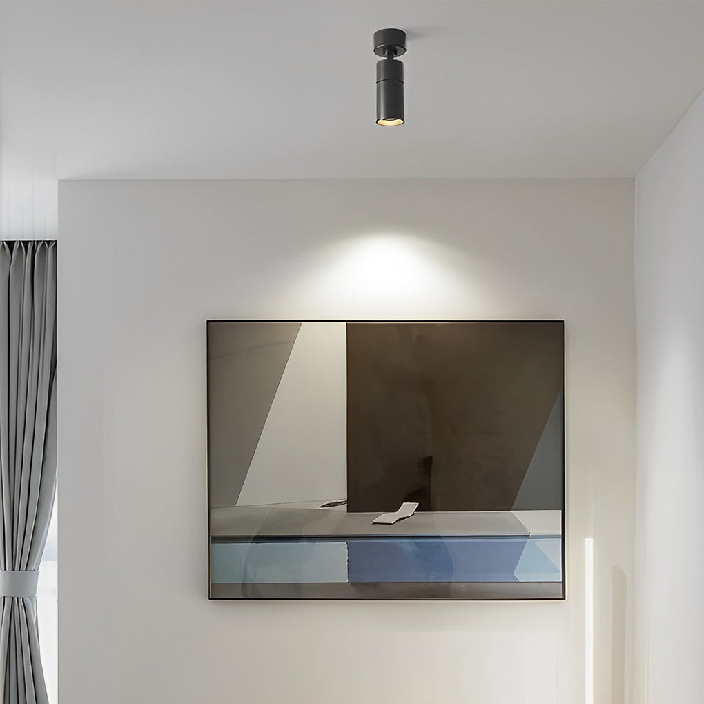 Modern White Adjustable Surface-Mounted Spot Light for Living Room
